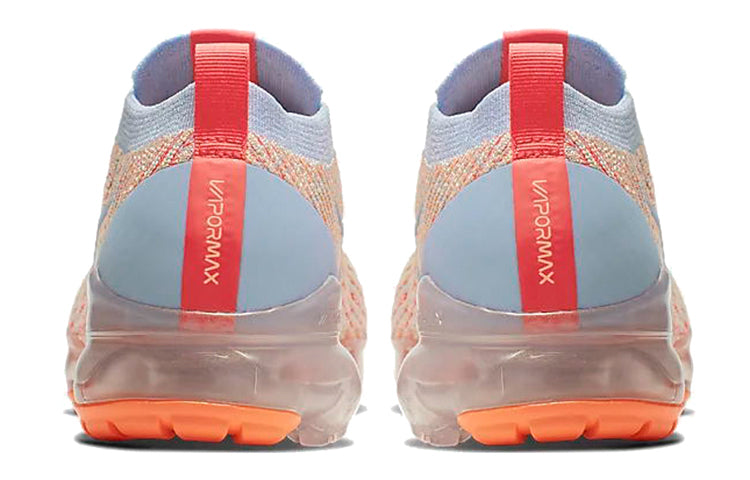 Nike Womens Air VaporMax Flyknit 3 'Blue Orange' Hydrogen Blue/Orange Pulse/Red Orbit/Hydrogen Blue AJ6910-400 KICKSOVER