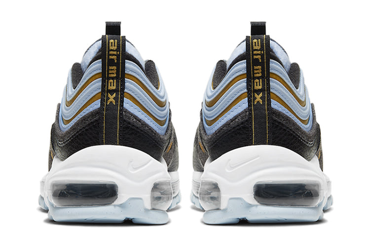 Nike Air Max 97'Fleece' GS Metallic Gold/Light Blue/Black/Grey CD4831-001 KICKSOVER