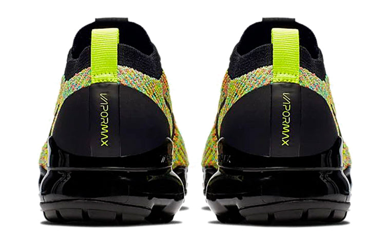Nike Womens Air VaporMax Flyknit 3 'Multi-Color' Black/Black-Volt AJ6910-004 KICKSOVER