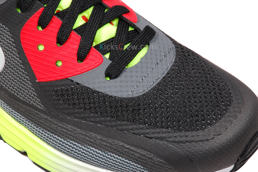 Nike Air Max 90 Lunar C3.0 Black Dark Grey Volt 631744-001 KICKSOVER