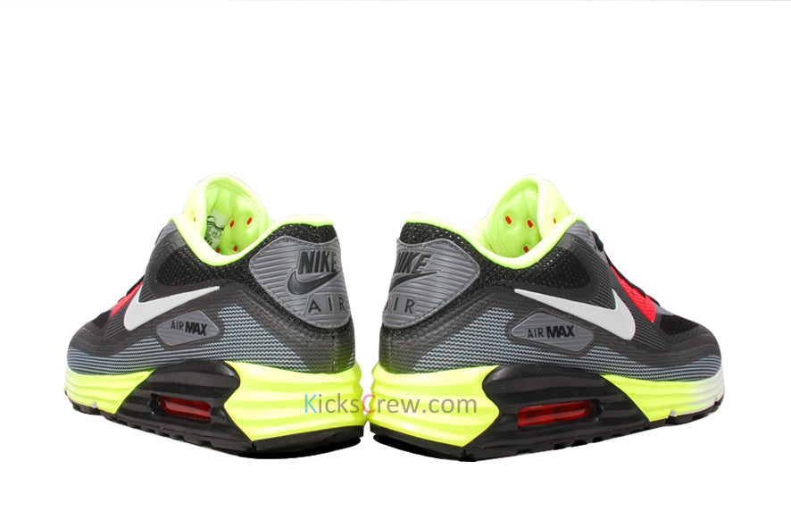 Nike Air Max 90 Lunar C3.0 Black Dark Grey Volt 631744-001 KICKSOVER