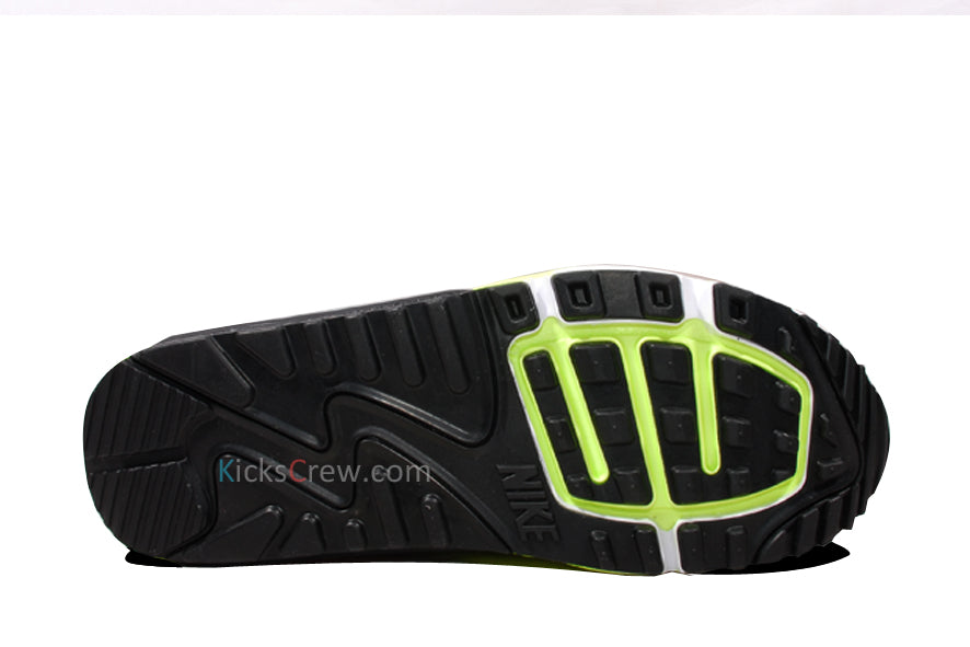 Nike Air Max 90 Lunar C3.0 Black Dark Grey Volt 631744-001 KICKSOVER