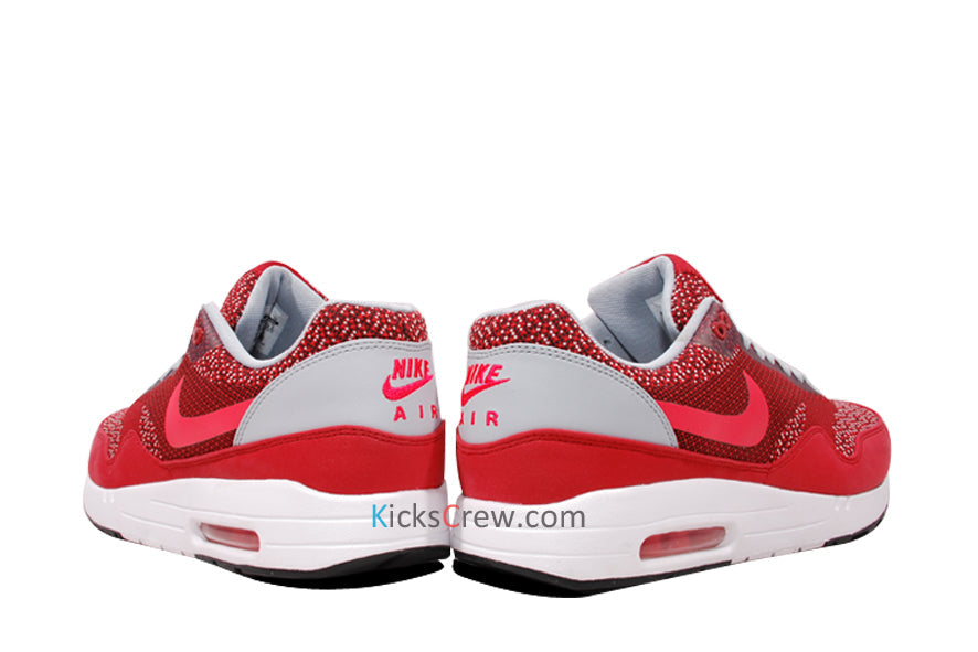 Nike Air Max 1 Jacquard Gym Red Laser Crimson 644153-600 KICKSOVER
