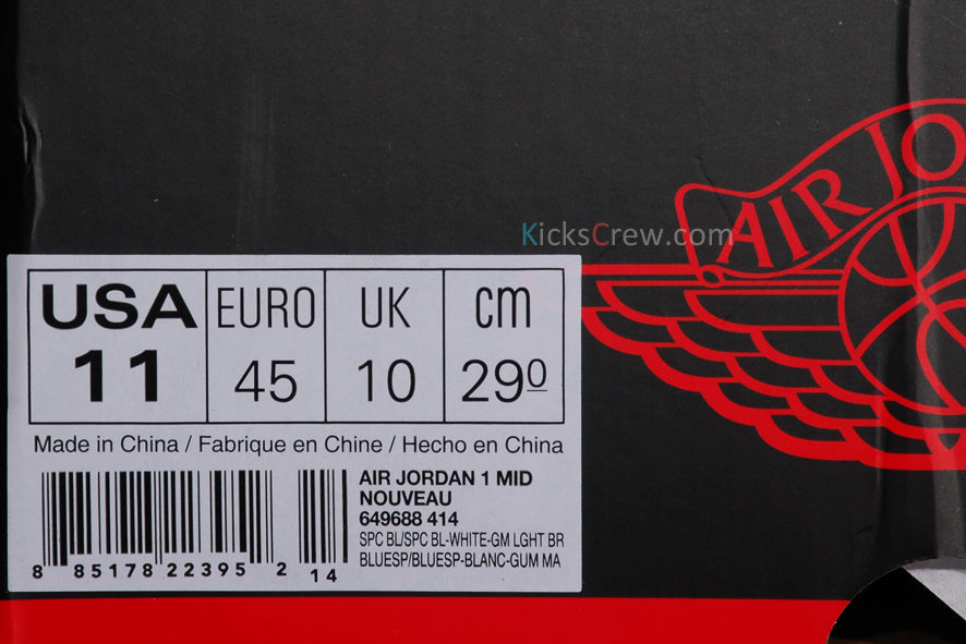 Air Jordan 1 Mid Nouveau Space Blue 649688-414