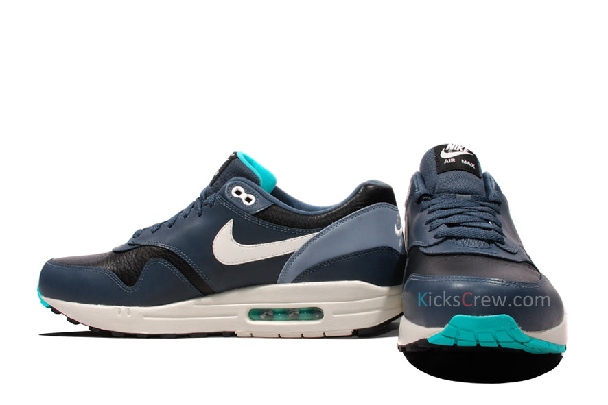 Nike Air Max 1 LTR Black Magnet Grey 654466-002 KICKSOVER