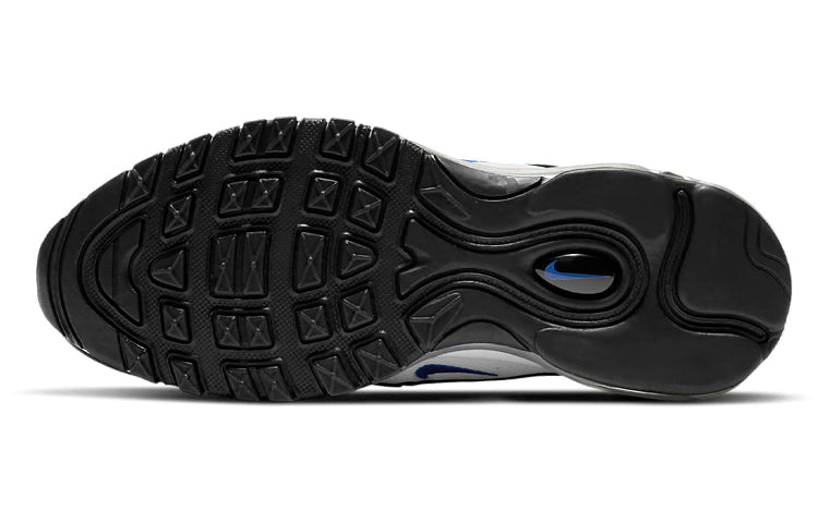 Nike Air Max 97 GS 'White Signal Blue' White/Black/Pure Platinum/Signal Blue 921522-107 sneakmarks