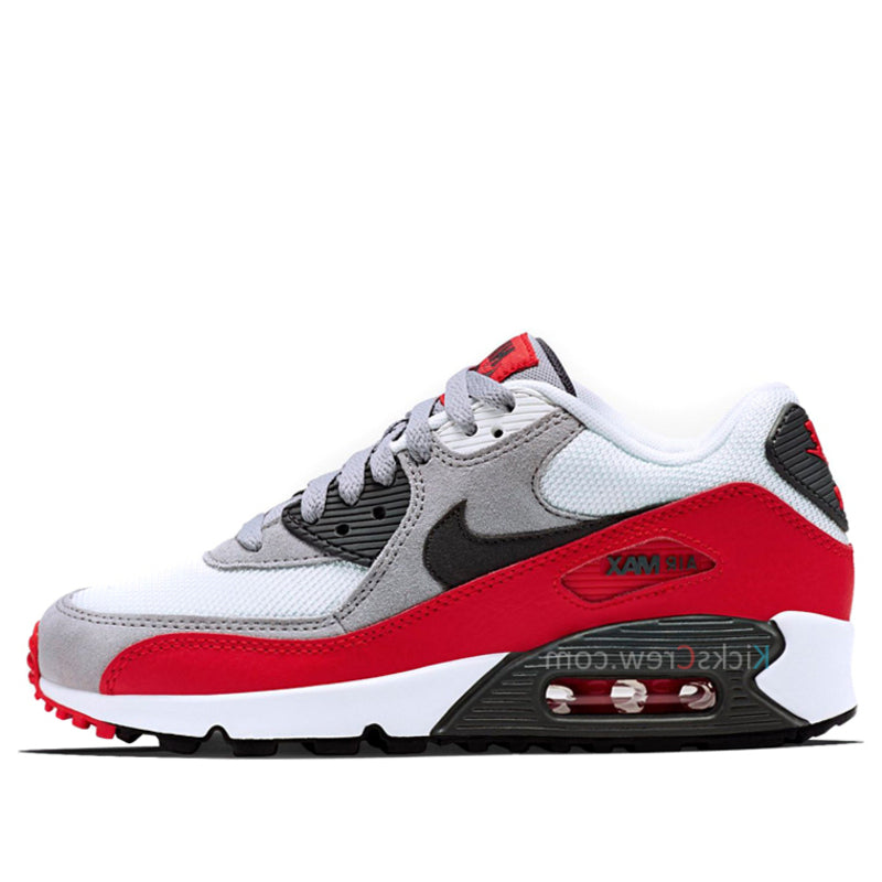 Nike Air Max 90 GS Wolf Grey Challenge Red 705499-003 KICKSOVER
