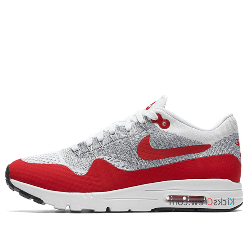 Nike Womens Air Max 1 Ultra Flyknit White University Red 843387-101 KICKSOVER