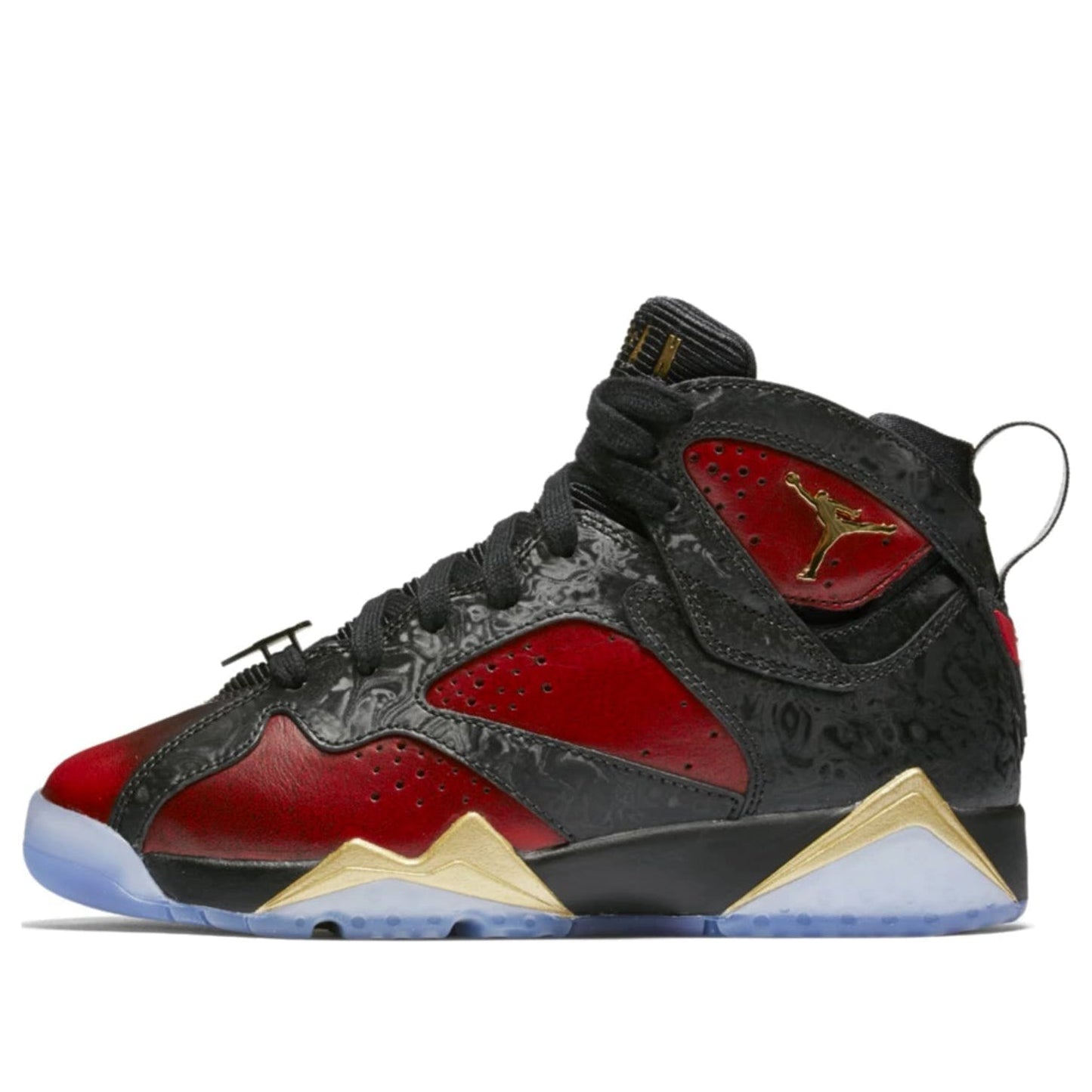 Air Jordan 7 Retro'Doernbecher' GS Black/University Red-Metallic Gold 898650-015