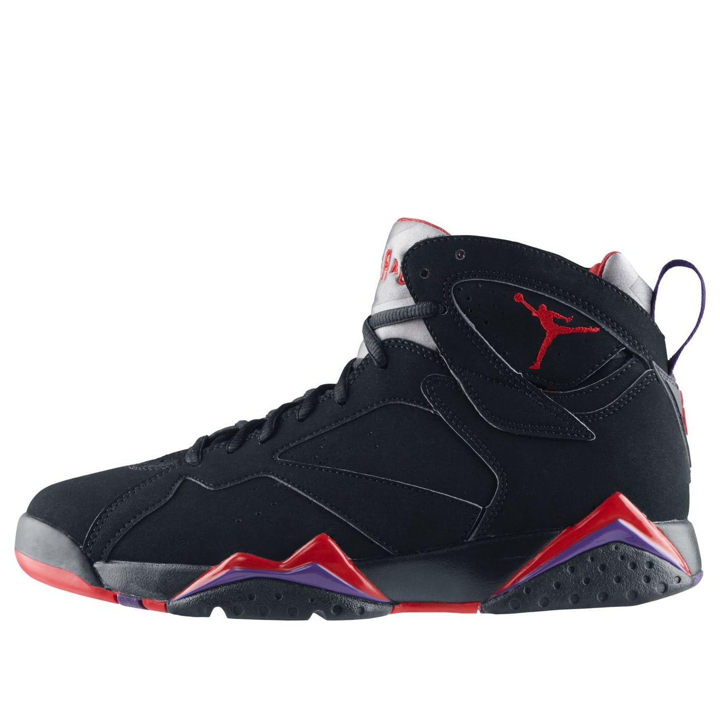 Air Jordan 7 Retro 'Raptor' 2012 Black/Tr Rd-Drk Chrcl-Clb Prpl 304775-018