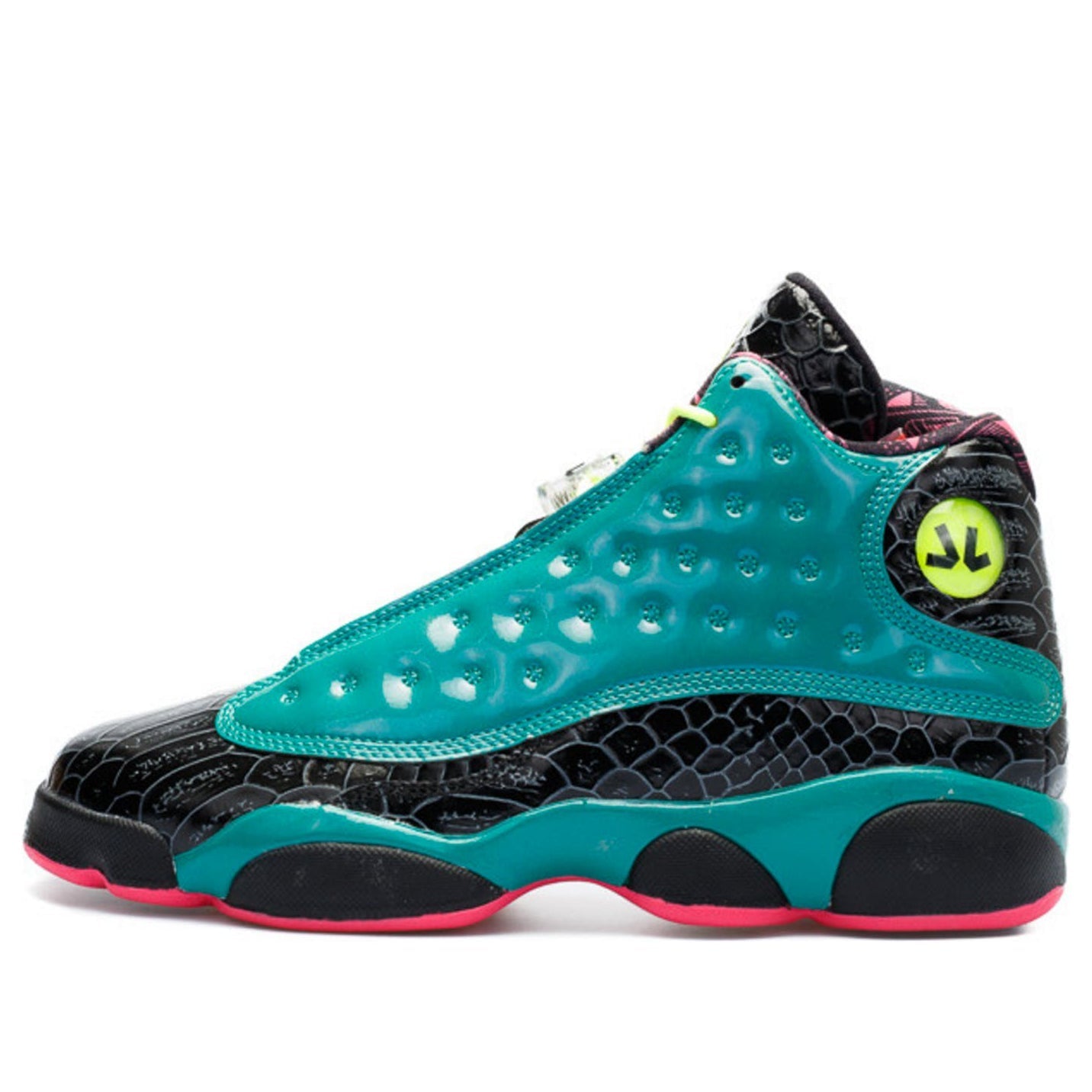 Air Jordan 13 Retro'Doernbecher' BG Emerald Green/Volt Ice/Black/Dynamic Pink 836788-305