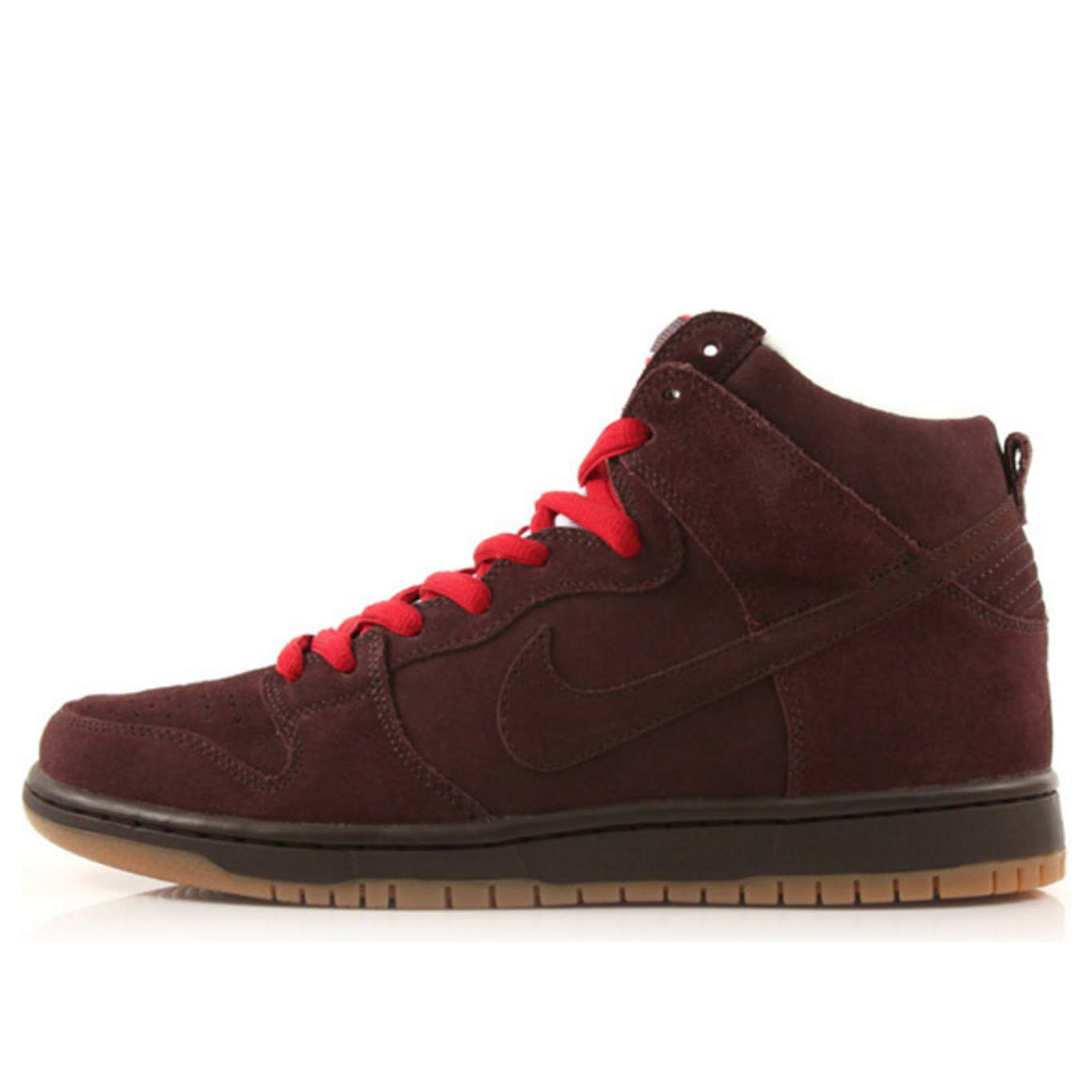 Nike Dunk High Pro SB Skateboard 'Budweiser' Bldr/Drk Cndr-White-Vrsty Rd 305050-220 sneakmarks