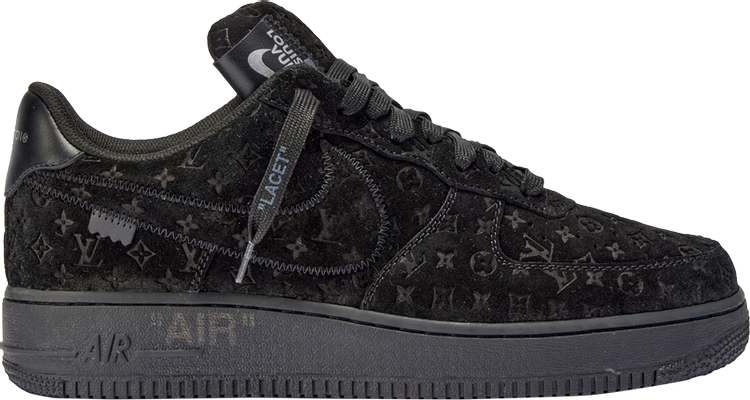 Louis Vuitton x Air Force 1 Low 'Triple Black'