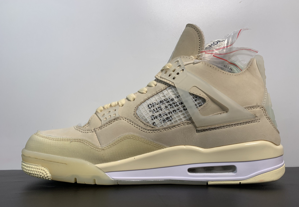 OFF-WHITE x Air Jordan 4 WMNS Mid Sail  CV9388-100