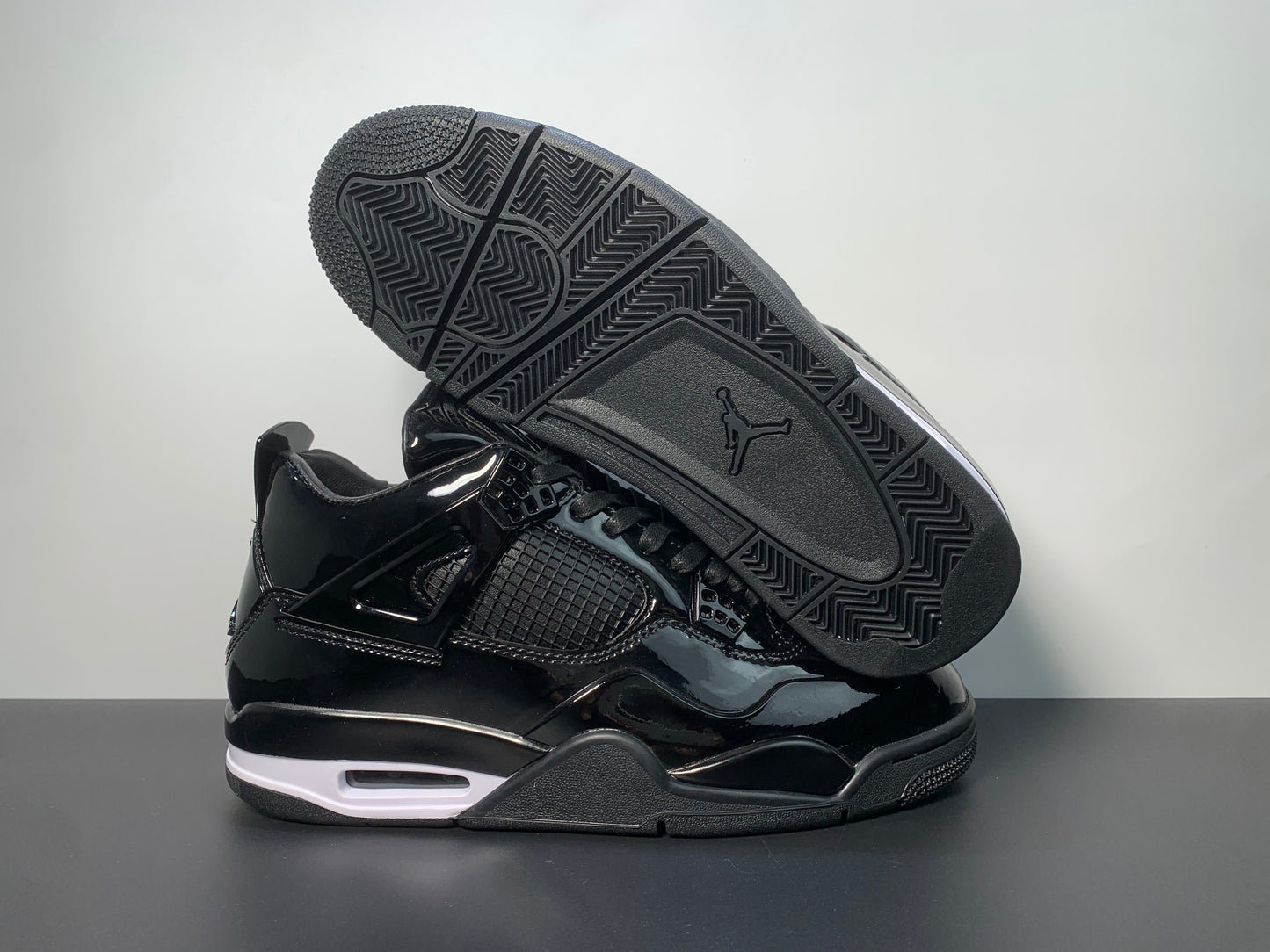 Air Jordan 4  11Lab4 Black Patent