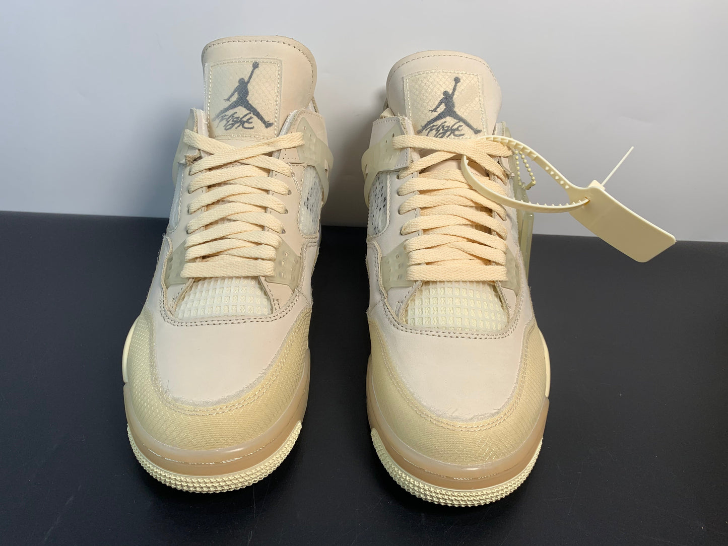 OFF-WHITE x Air Jordan 4 WMNS Mid Sail  CV9388-100