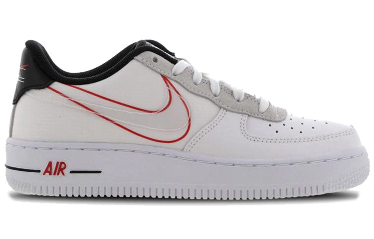 Nike Air Force 1 Low GS 'Script Swoosh' White/Red/Black CK9707-100 KICKSOVER