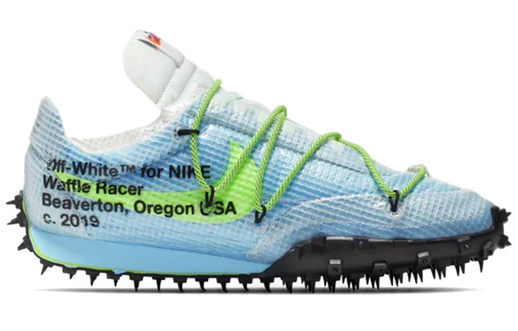 Nike Womens WMNS Waffle Racer SP Off-White - Vivid Sky CD8180-400 sneakmarks