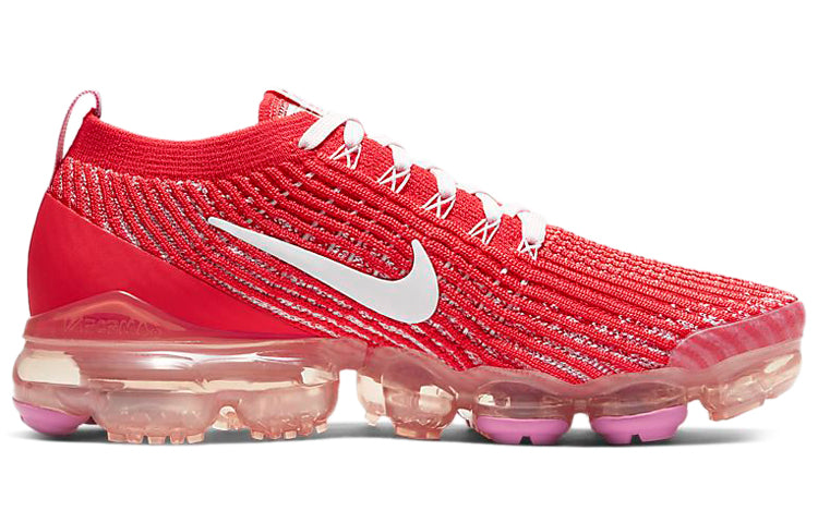 Womens Air VaporMax Flyknit 3 'Track Red' Track Red/Pink Foam/Magic Flamingo/White CU4756-600 KICKSOVER
