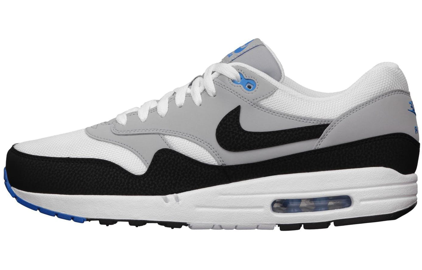 Nike Air Max 1 Essential 'Wolf Grey' White/Black/Wolf Grey/Photo Blue 537383-104 KICKSOVER