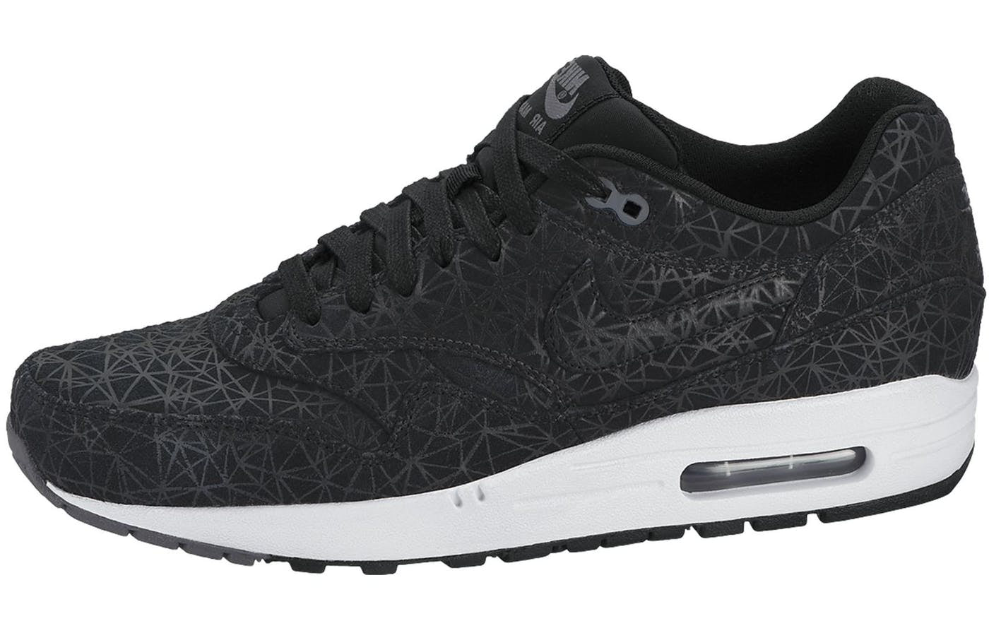 Nike Air Max 1 Prm 'Geometric' Black/Black/Dark Grey/White 512033-005 KICKSOVER