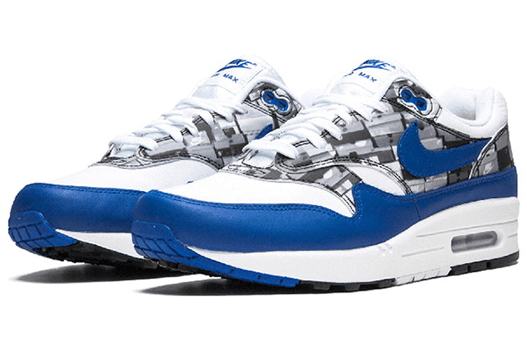 Nike Air Max 1 Print We Love Nike - White Royal AQ0927-100 KICKSOVER