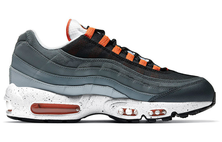 Nike Air Max 95 'Black Speckled' Black/Turf Orange/White/Aquamarine CZ0191-001 sneakmarks