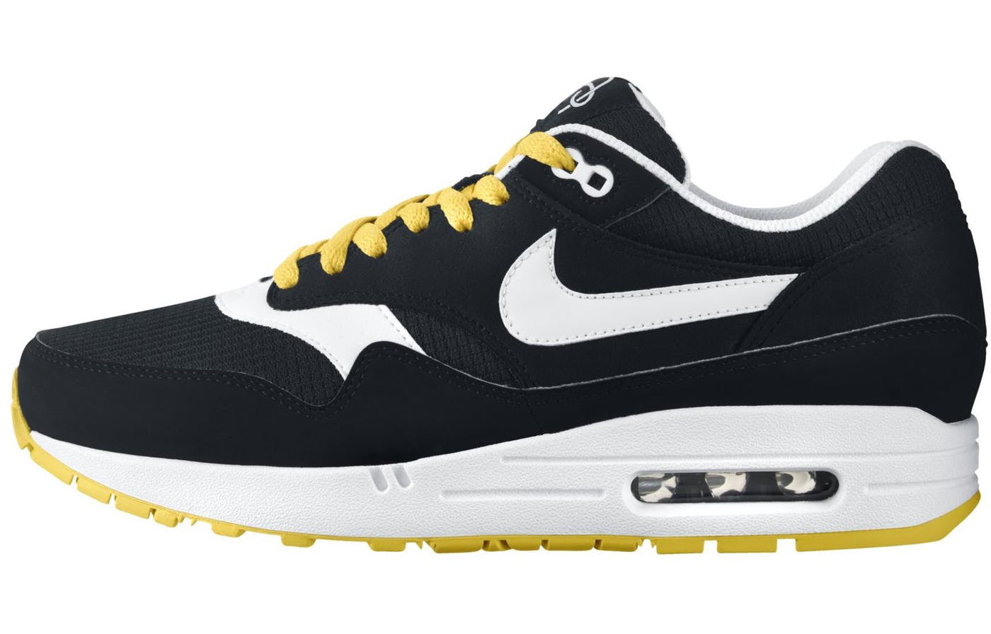 Nike Air Max 1 'Omega Pack - Black Solar Flare' Black/White/Solar Flare/White 308866-005 KICKSOVER