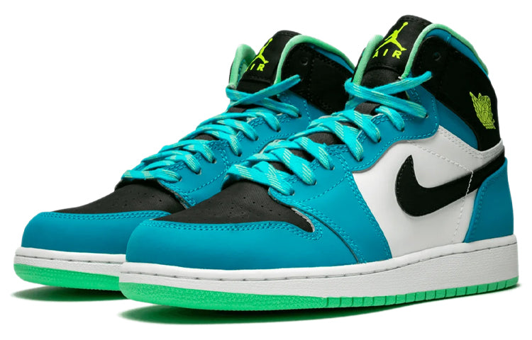 Air Jordan 1 Retro High BG 'Blue Lagoon' Blue Lagoon/White/Green Glow/Volt 705300-425