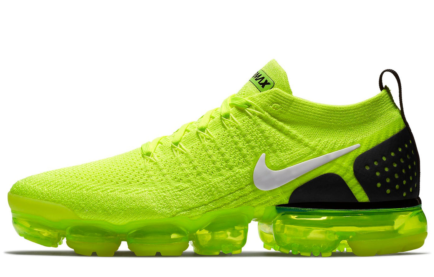 Nike Air VaporMax Flyknit 2 Volt Volt/White-Black 942842-700 KICKSOVER