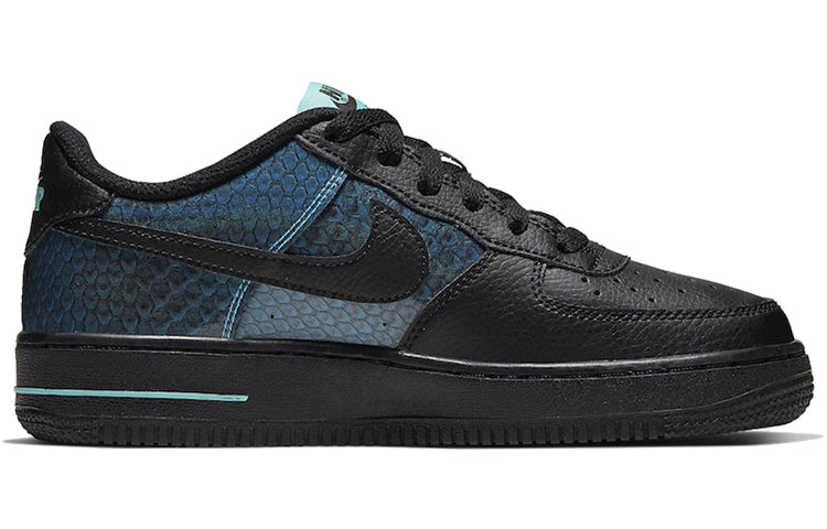 Nike Air Force 1 Low GS SE 'Snakeskin' Black/Blue Hero/Aurora/Black CI3910-001 KICKSOVER