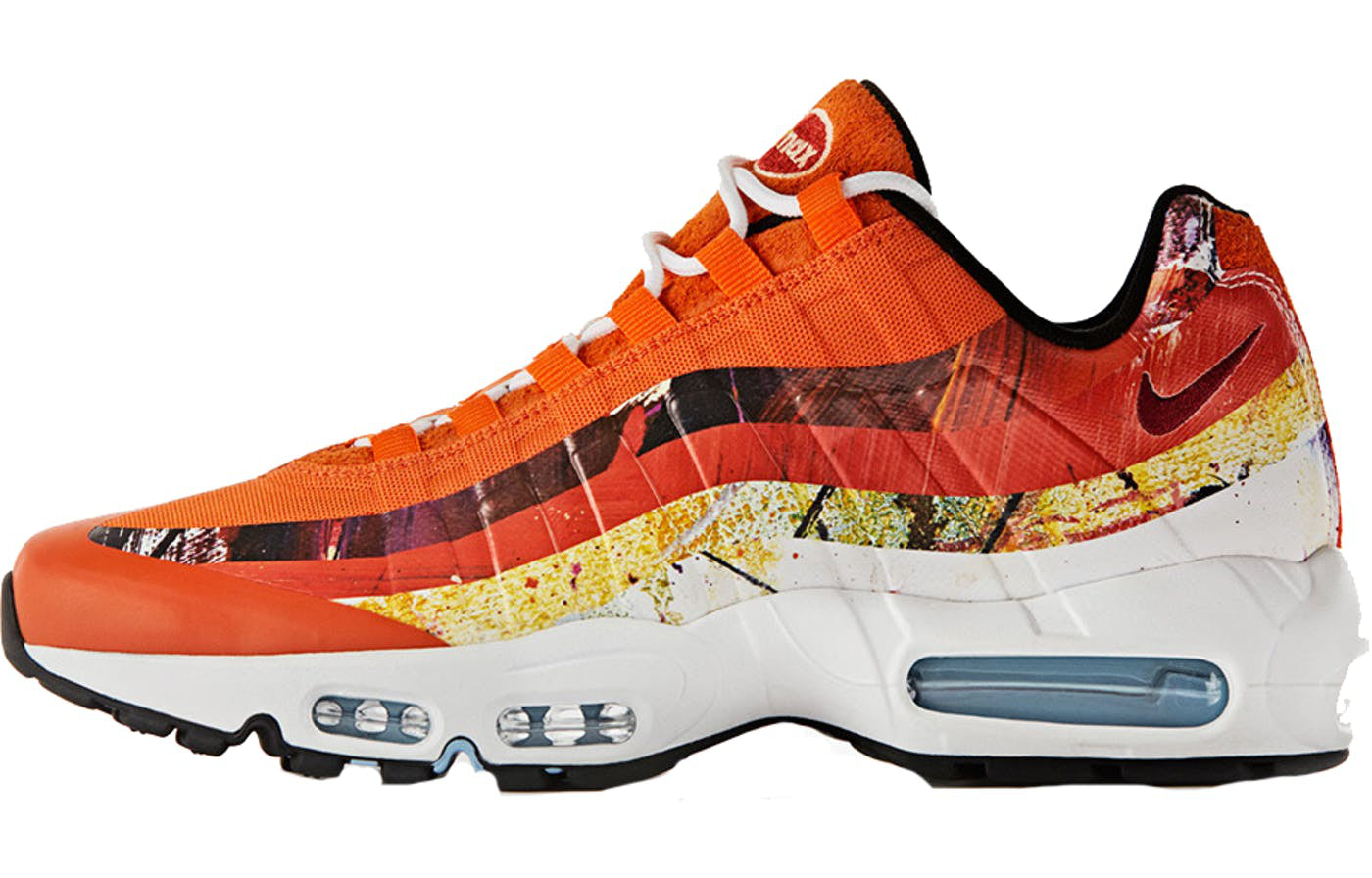 Nike Dave White x Size? x Air Max 95 'Fox' Red Red 872640-600 sneakmarks