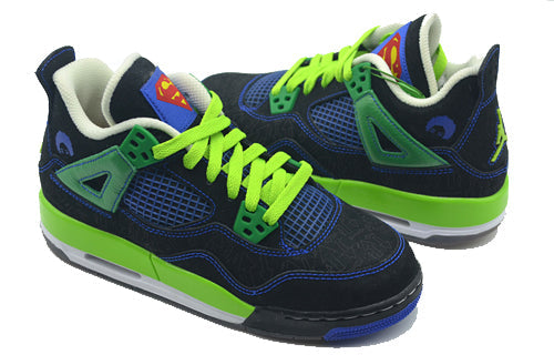 Air Jordan 4 Retro DB'Doernbecher' GS Black/Old Royal-Electric Green-White 408452-015