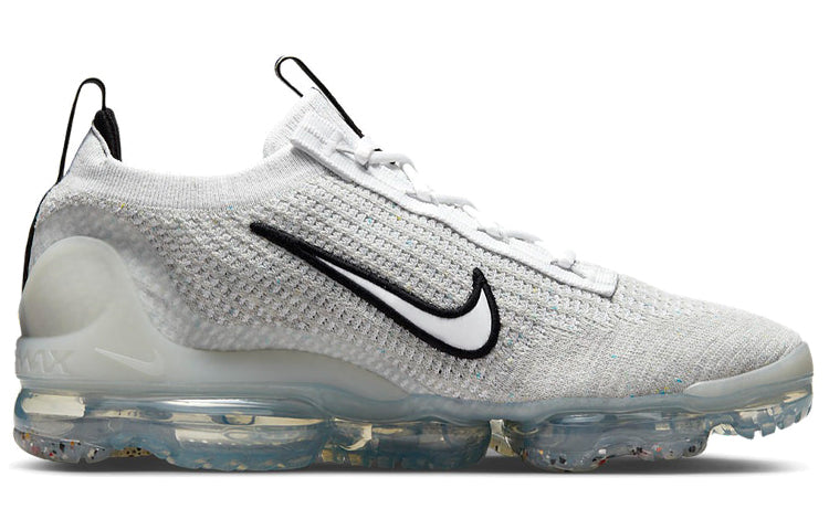 Nike Air Vapormax Flyknit 2021 'Silver' White Black Metallic Silver DH4084-100 KICKSOVER