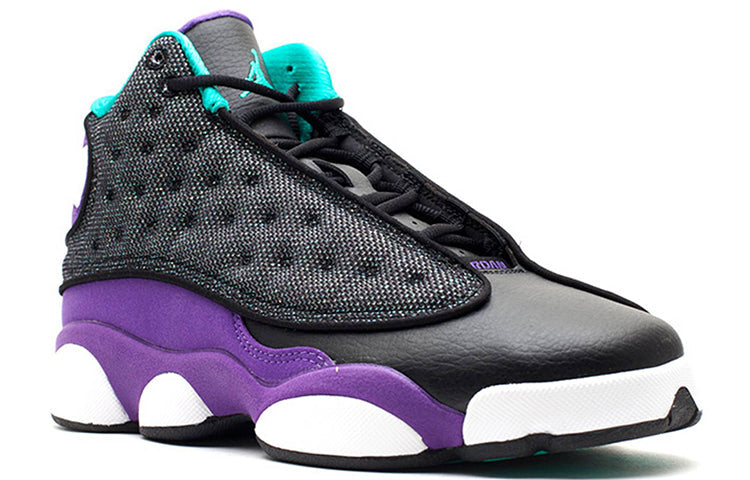 Air Jordan 13 GS 'Violet Teal' Black/Atomic Teal/Ultraviolet Grape/White 439358-027