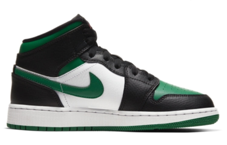 Air Jordan 1 Mid GS Green Toe 554725-067