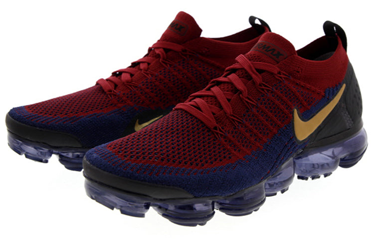 Nike Air VaporMax Flyknit 2 Team Red Obsidian 942842-604 KICKSOVER