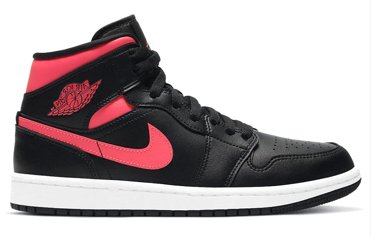 Womens WMNS Air Jordan 1 Mid 'Siren Red' Black/White/Siren Red BQ6472-004