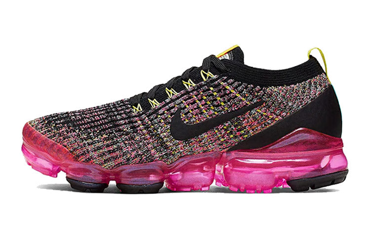 Nike Womens Air VaporMax Flyknit 3 'Black Pink Blast' Black/Pink Blast/Hyper Turquoise/Black AJ6910-006 KICKSOVER