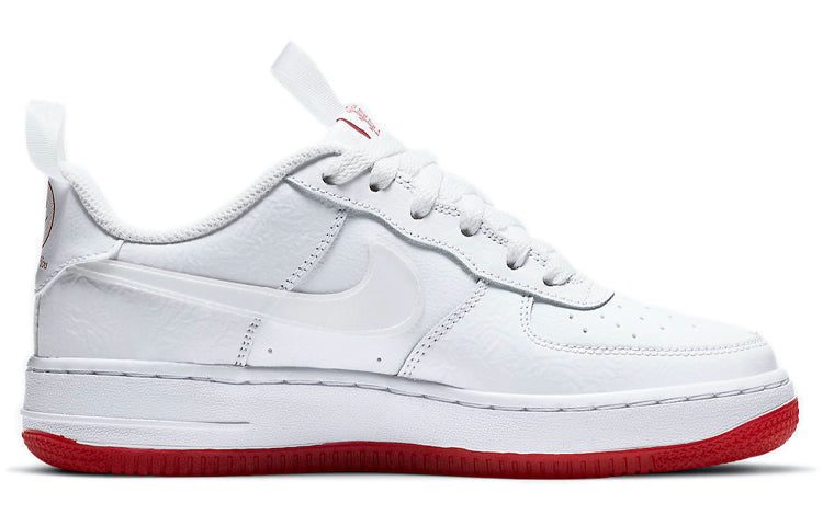 Nike Air Force 1 Low GS 'Bodega Plastic Bag' White/White/University Red CN8534-100 KICKSOVER