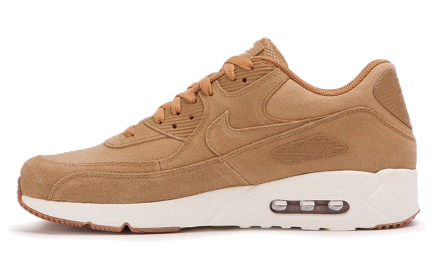 Nike Air Max 90 ULTRA 2.0 LTR FLAX/FLAX-SAIL-GUM MED BROWN 924447-200 KICKSOVER