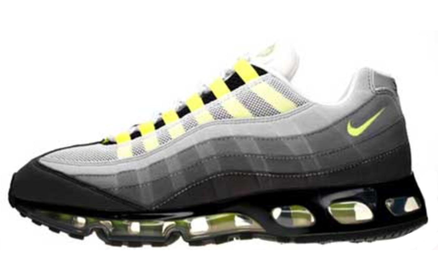 Nike Air Max 95 360 'One Time Only' Neutral Grey/Neon Yellow-Medium Grey 315350-071 sneakmarks