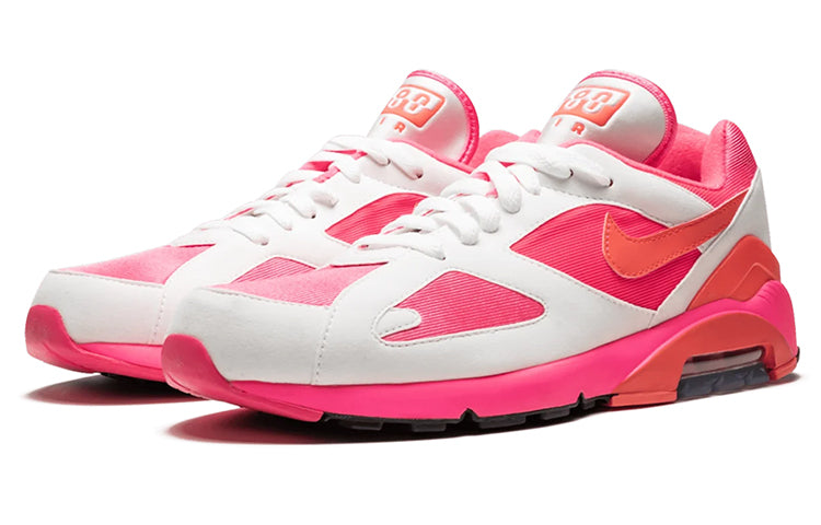 Nike Comme des Garcons x Air Max 180 White Pink Laser Pink/Solar Red-White AO4641-600 KICKSOVER
