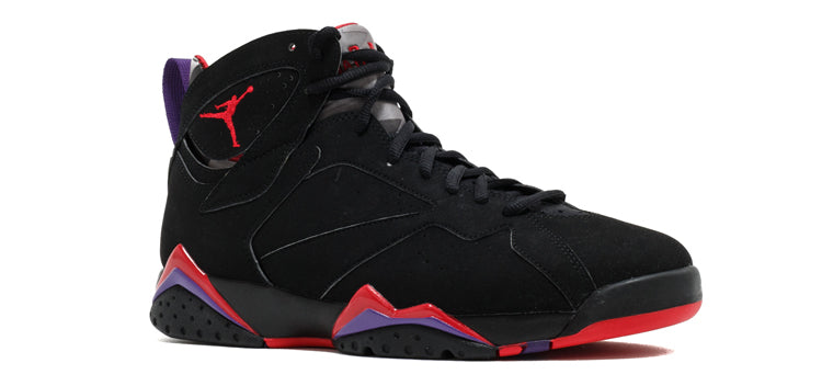 Air Jordan 7 Retro GS 'Raptor' 2012 Black/True Red-Dark Charcoal-Court Purple 304774-018