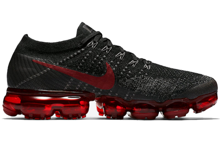 Nike Air VaporMax Flyknit Black Varsity Red 849558-013 KICKSOVER