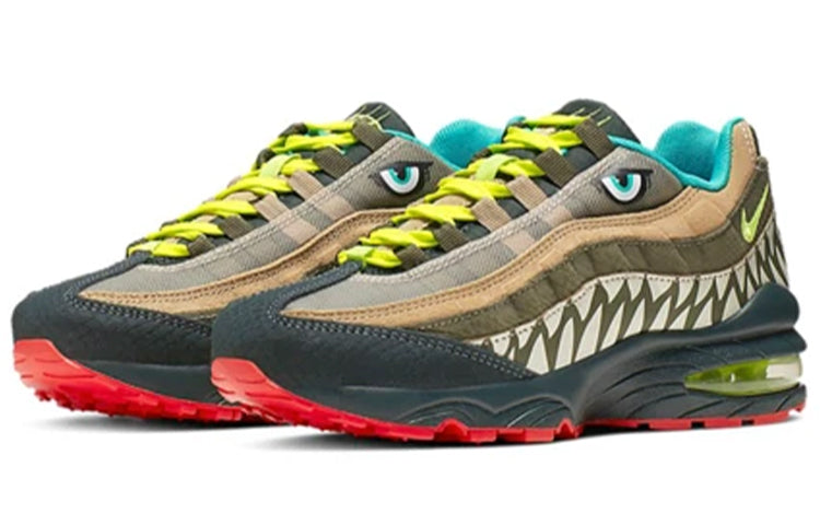 Nike Air Max 95 GS 'Monster' Outdoor Green/Parachute Beige-Light Orewood Brown-Cyber CI9943-300 sneakmarks