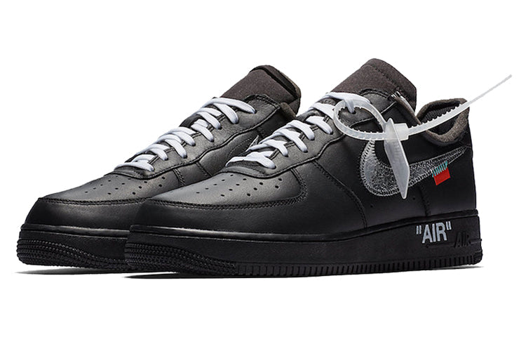 Nike OFF-WHITE x Air Force 1 Low '07 'MoMA' Black/Metallic Silver-Black AV5210-001 sneakmarks