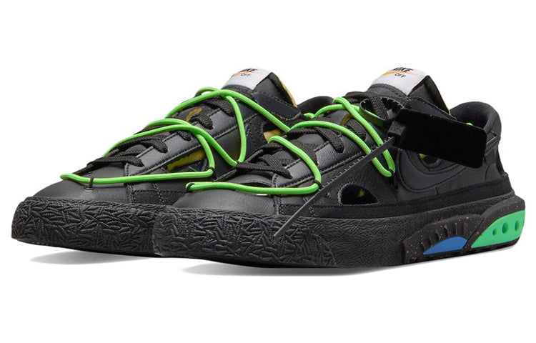 Nike Blazer Low x OFF-WHITE Black Electro Green DH7863-001 sneakmarks
