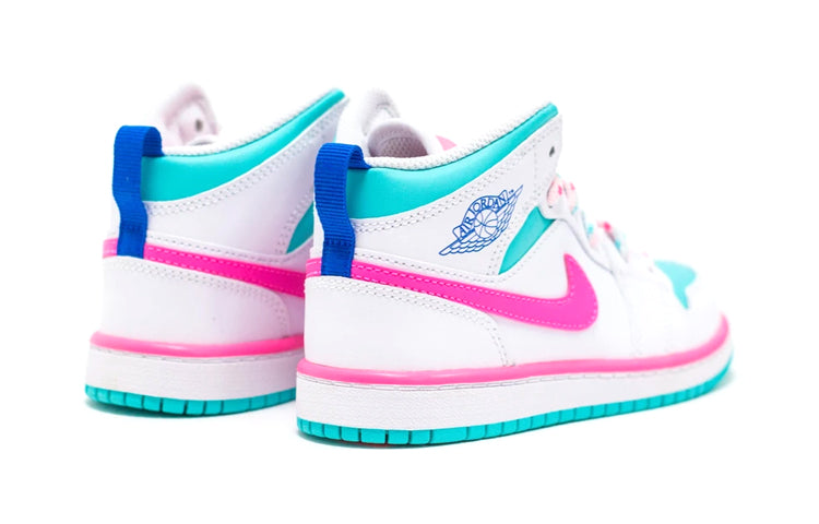 Air Jordan 1 Mid PS 'Digital Pink' White/Digital Pink/Aurora Green/Soar 640737-102