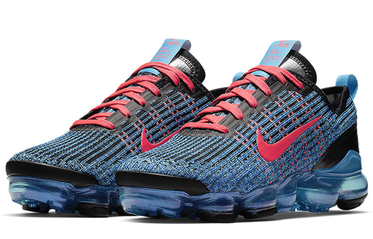 Nike Air VaporMax Flyknit 3 GS 'Blue Fury' Blue Fury/Flash Crimson-Black BQ5238-401 KICKSOVER